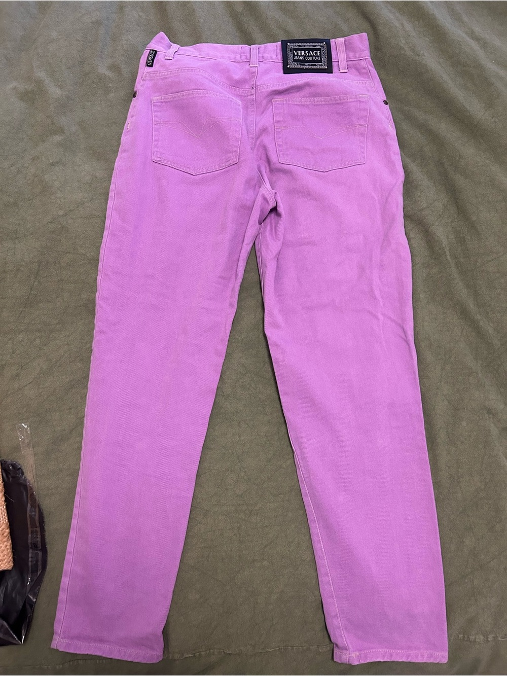 Versace Lilac Jeans with Signature Label